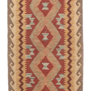 Biegacz Dywan Kelim - Splash - 202 x 64 cm - wielokolorowy