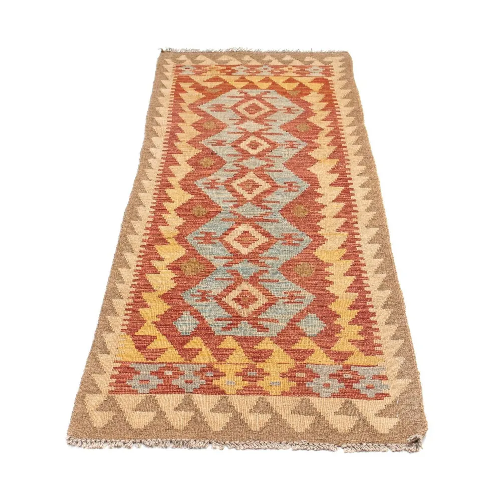 Biegacz Dywan Kelim - Splash - 202 x 65 cm - wielokolorowy