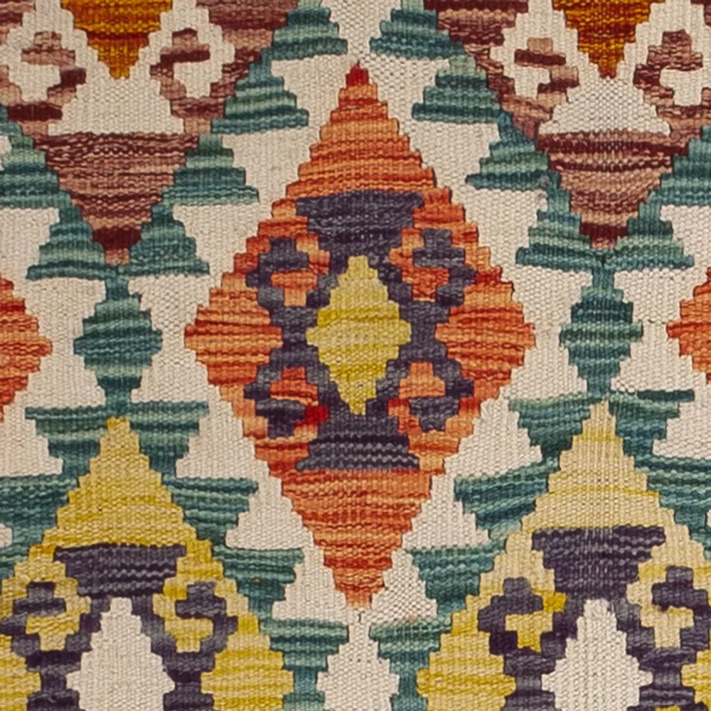 Biegacz Dywan Kelim - Splash - 202 x 86 cm - wielokolorowy
