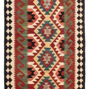 Biegacz Dywan Kelim - Splash - 224 x 129 cm - wielokolorowy