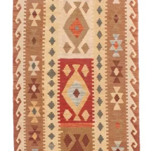 Biegacz Dywan Kelim - Splash - 254 x 81 cm - wielokolorowy