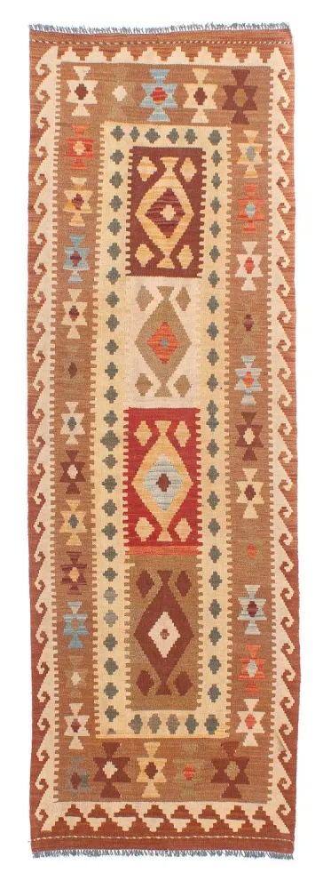 Biegacz Dywan Kelim - Splash - 254 x 81 cm - wielokolorowy
