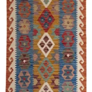Biegacz Dywan Kelim - Splash - 255 x 82 cm - wielokolorowy