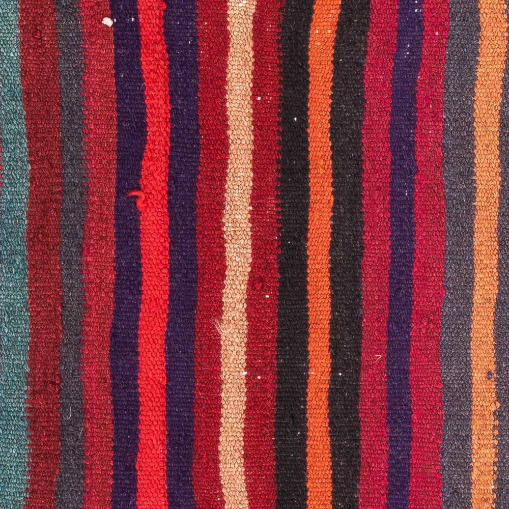 Biegacz Dywan Kelim - Stary - 105 x 45 cm - wielokolorowy