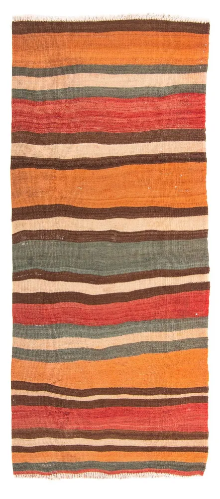 Biegacz Dywan Kelim - Stary - 175 x 75 cm - wielokolorowy