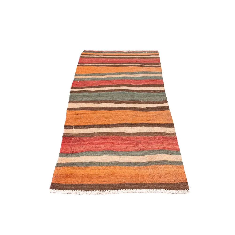 Biegacz Dywan Kelim - Stary - 175 x 75 cm - wielokolorowy