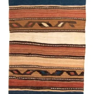 Biegacz Dywan Kelim - Stary - 290 x 90 cm - wielokolorowy