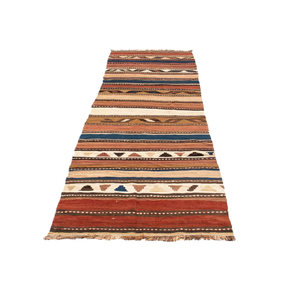 Biegacz Dywan Kelim - Stary - 290 x 90 cm - wielokolorowy