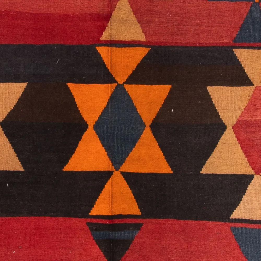 Biegacz Dywan Kelim - Stary - 295 x 120 cm - wielokolorowy