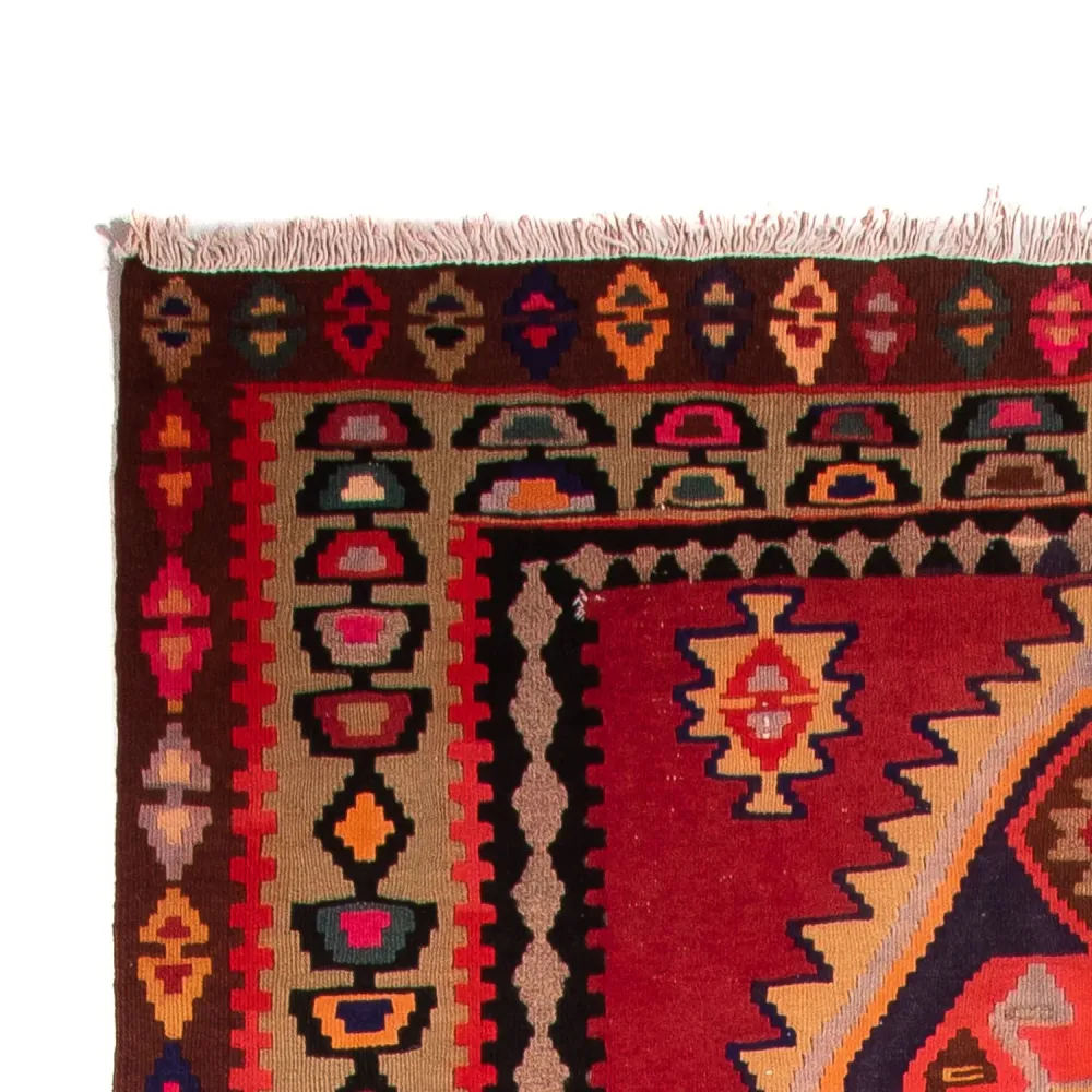 Biegacz Dywan Kelim - Stary - 360 x 170 cm - wielokolorowy