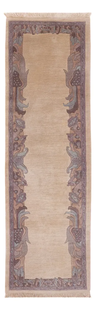 Biegacz Dywan z Nepalu - 265 x 75 cm - karmelowy