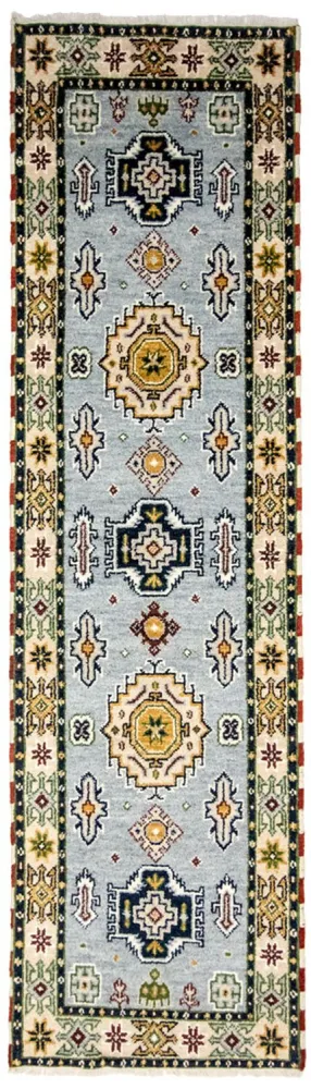 Biegacz Dywan orientalny - 300 x 82 cm - jasnoniebieski