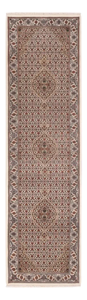 Biegacz Dywan orientalny - Tabriz - 315 x 84 cm - ciemny beż