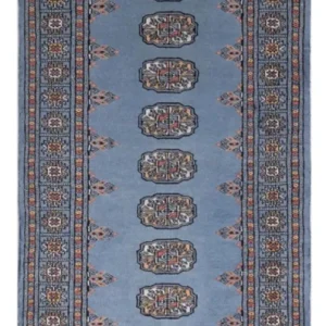 Biegacz Dywan pakistański - 189 x 75 cm - niebieski