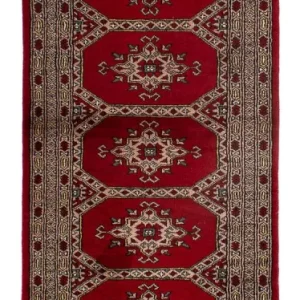 Biegacz Dywan pakistański - 192 x 64 cm - ciemna czerwień