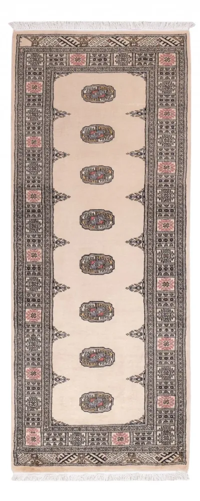 Biegacz Dywan pakistański - 195 x 77 cm - beżowy