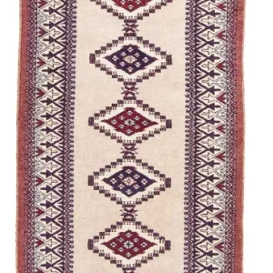 Biegacz Dywan pakistański - 195 x 65 cm - beżowy