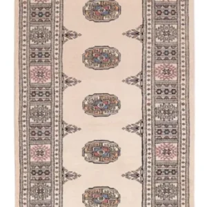 Biegacz Dywan pakistański - 234 x 76 cm - beżowy