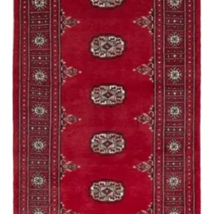 Biegacz Dywan pakistański - 242 x 76 cm - czerwony