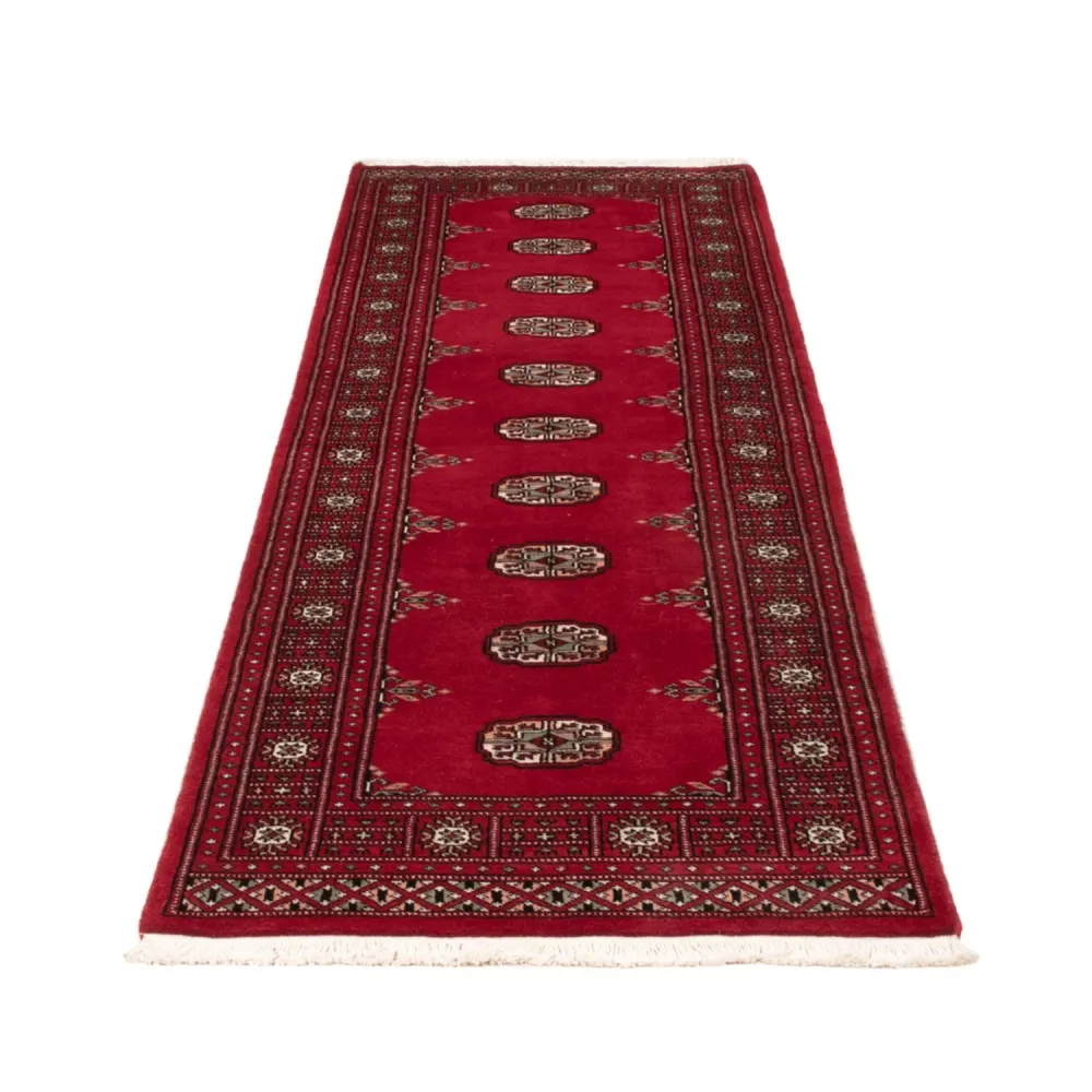 Biegacz Dywan pakistański - 242 x 76 cm - czerwony