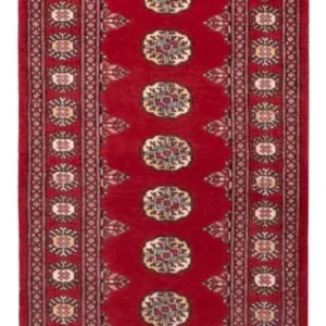 Biegacz Dywan pakistański - 246 x 77 cm - czerwony