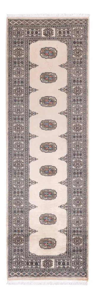 Biegacz Dywan pakistański - 247 x 77 cm - beżowy