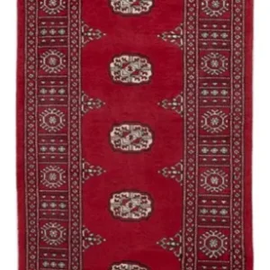 Biegacz Dywan pakistański - 257 x 75 cm - czerwony