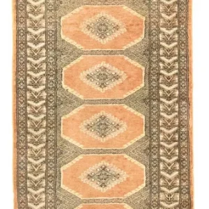 Biegacz Dywan pakistański - 257 x 80 cm - pomarańczowy
