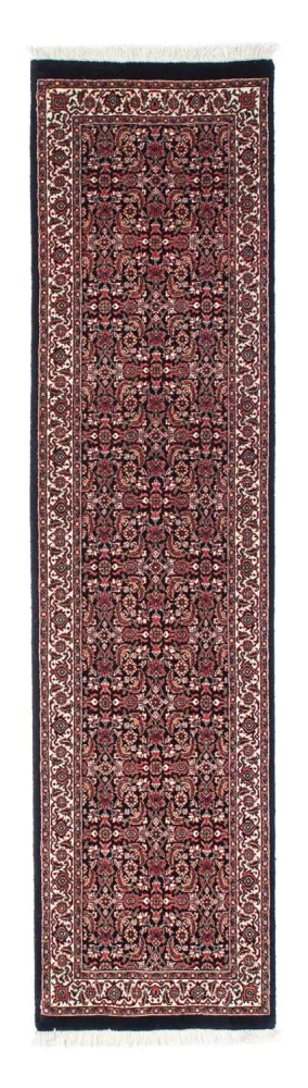 Biegacz Dywan perski - Bijar - 196 x 48 cm - ciemnoniebieski