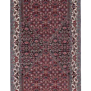Biegacz Dywan perski - Bijar - 205 x 73 cm - ciemnoniebieski