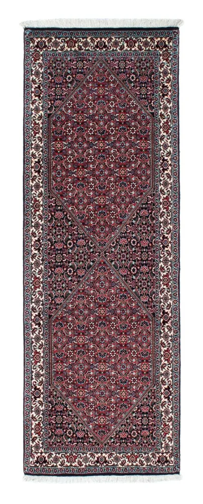 Biegacz Dywan perski - Bijar - 205 x 73 cm - ciemnoniebieski