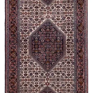 Biegacz Dywan perski - Bijar - 210 x 77 cm - ciemnobrązowy