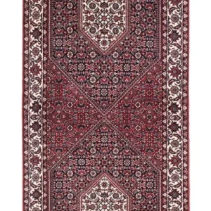 Biegacz Dywan perski - Bijar - 223 x 73 cm - czerwony