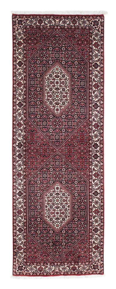 Biegacz Dywan perski - Bijar - 223 x 73 cm - czerwony