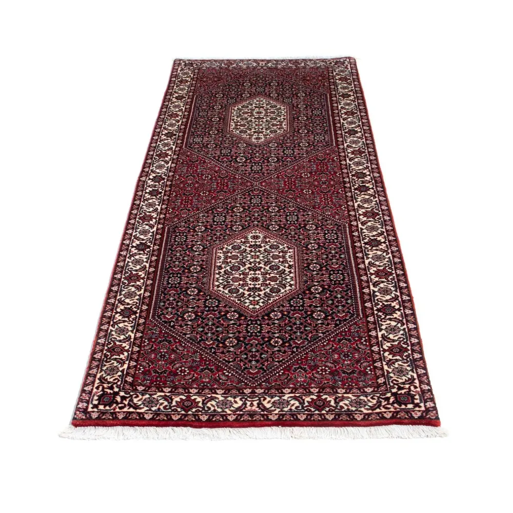 Biegacz Dywan perski - Bijar - 223 x 73 cm - czerwony