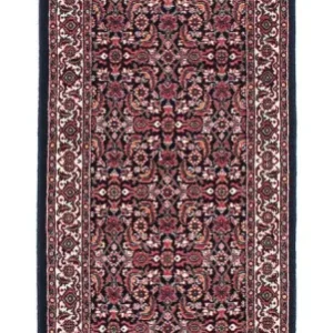 Biegacz Dywan perski - Bijar - 225 x 61 cm - ciemnoniebieski