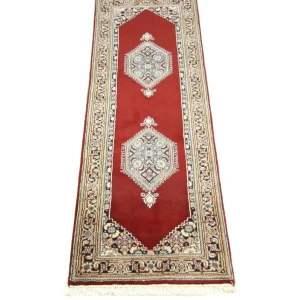 Biegacz Dywan perski - Bijar - 245 x 75 cm - czerwony