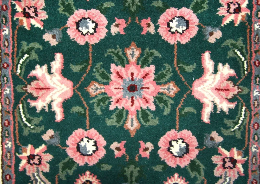Biegacz Dywan perski - Bijar - 303 x 78 cm - niebieski