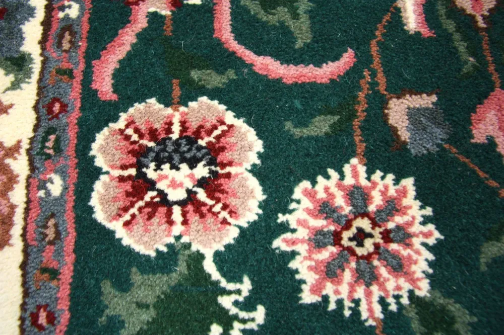 Biegacz Dywan perski - Bijar - 303 x 78 cm - niebieski