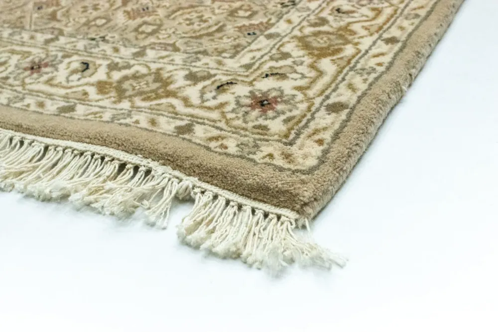Biegacz Dywan perski - Bijar - 306 x 82 cm - beżowy