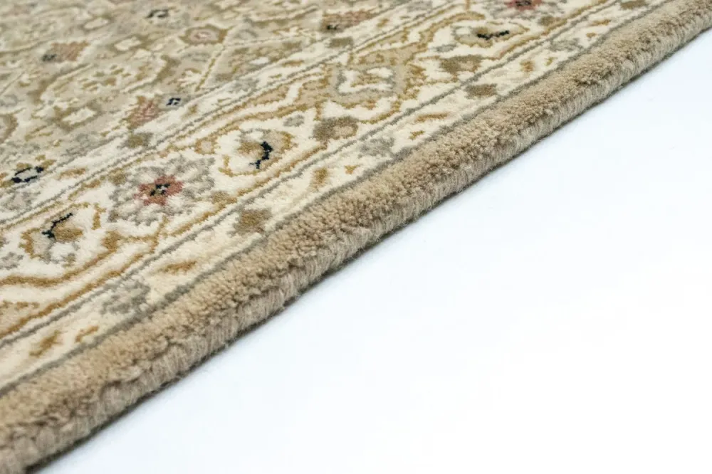Biegacz Dywan perski - Bijar - 306 x 82 cm - beżowy