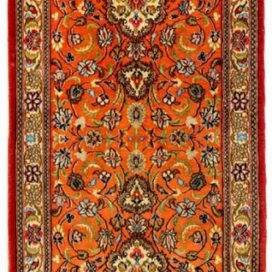 Biegacz Dywan perski - Ghom - 213 x 70 cm - pomarańczowy
