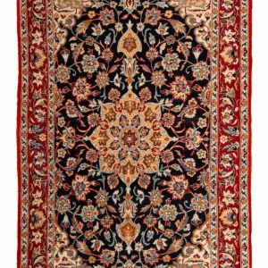 Biegacz Dywan perski - Isfahan - Premium - 175 x 100 cm - ciemnoniebieski