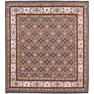 Biegacz Dywan perski - Klasyczny - 100 x 100 cm - ciemnoniebieski