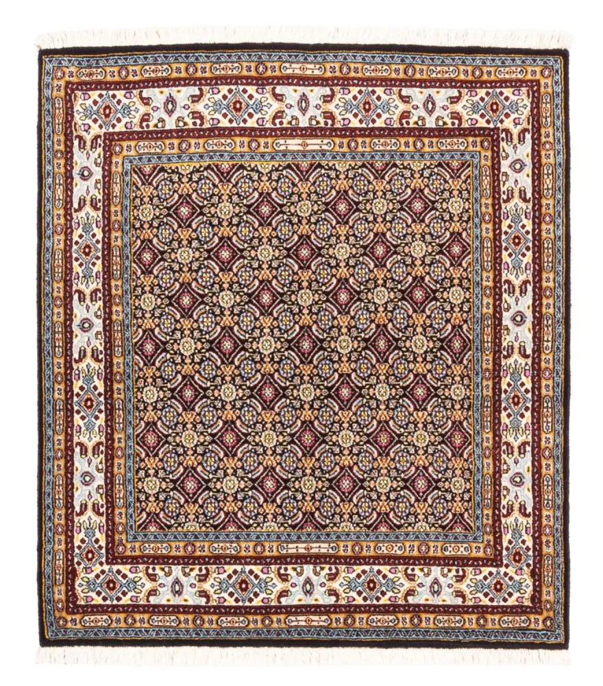 Biegacz Dywan perski - Klasyczny - 100 x 100 cm - ciemnoniebieski