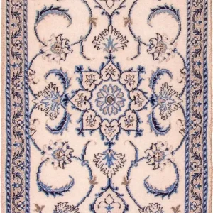 Biegacz Dywan perski - Nain - 143 x 69 cm - beżowy