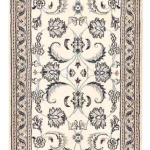 Biegacz Dywan perski - Nain - Królewski - 193 x 62 cm - kremowy