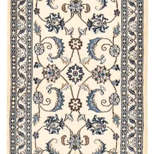 Biegacz Dywan perski - Nain - Królewski - 195 x 60 cm - kremowy
