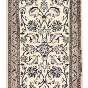 Biegacz Dywan perski - Nain - Królewski - 195 x 60 cm - kremowy