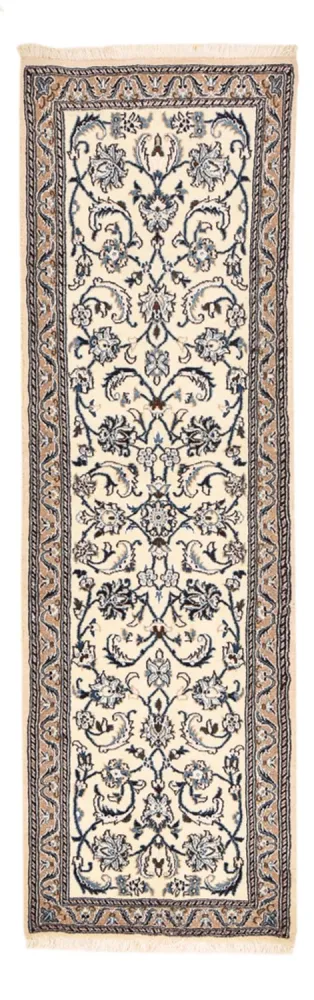 Biegacz Dywan perski - Nain - Królewski - 195 x 60 cm - kremowy